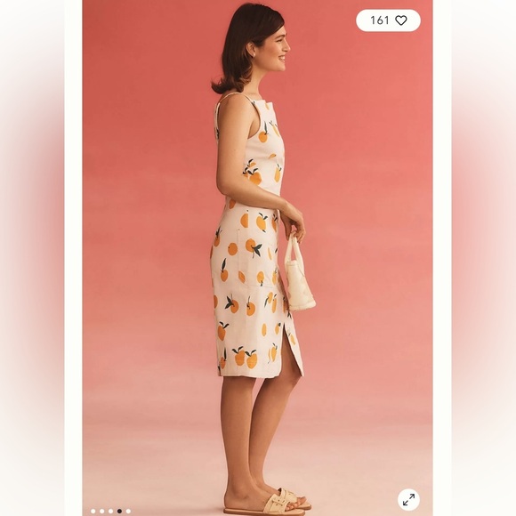 Anthropologie Maeve Colette Dylan Mierzwinski Midi Dress Size SP - Picture 12 of 13